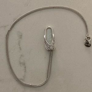 OPAL NECKLACE WITH STERLING SILVER CHAIN